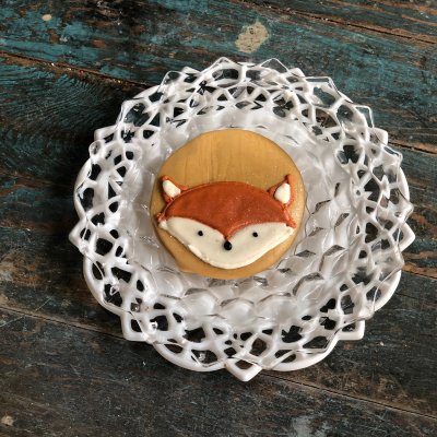 wooden fox $5.00